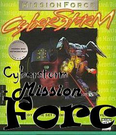 Box art for Cyberstorm - Mission Force