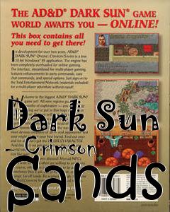 Box art for Dark Sun - Crimson Sands