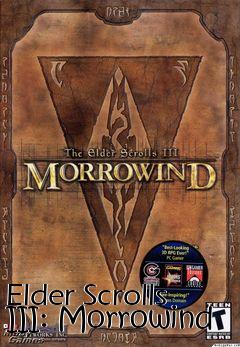 Box art for Elder Scrolls III: Morrowind