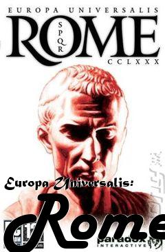 Box art for Europa Universalis: Rome