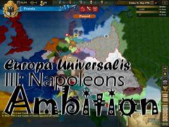 Box art for Europa Universalis III: Napoleons Ambition