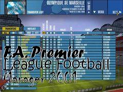 Box art for F.A. Premier League Football Manager 2001