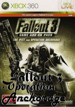 Box art for Fallout 3 - Operation Anchorage