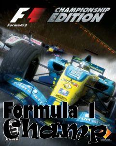 Box art for Formula 1 Champ Ed