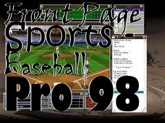 Box art for Front Page Sports - Baseball Pro 98