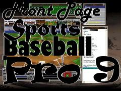 Box art for Front Page Sports - Baseball Pro 98