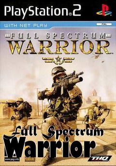 Box art for Full Spectrum Warrior