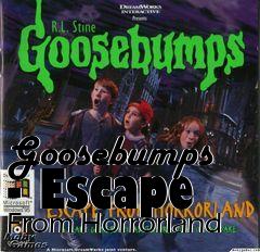 Box art for Goosebumps - Escape From Horrorland