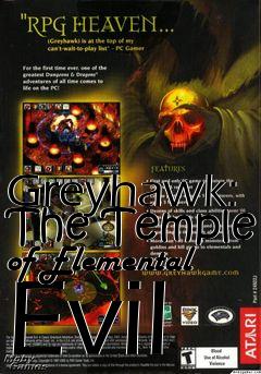Box art for Greyhawk: The Temple of Elemental Evil