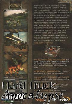 Box art for Hard Truck: Apocalypse