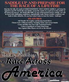 Box art for Harley Davidson - Race Across America