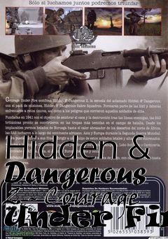 Box art for Hidden & Dangerous 2 - Courage Under Fire