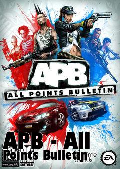 Box art for APB - All Points Bulletin