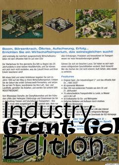 Box art for Industry Giant Gold Edition