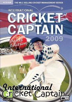Box art for International Cricket Captain