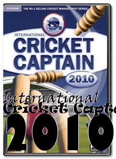 Box art for International Cricket Captain 2010
