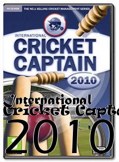 Box art for International Cricket Captain 2010