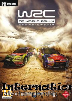 Box art for International rally championship
