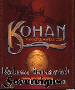 Box art for Kohan: Immortal Sovereigns