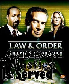 Box art for Law & Order - Justice Is Served