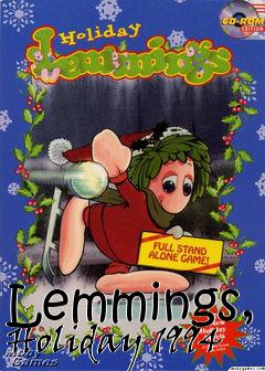 Box art for Lemmings, Holiday 1994