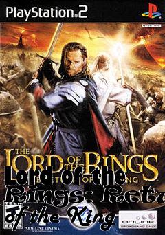 Box art for Lord of the Rings: Return of the King