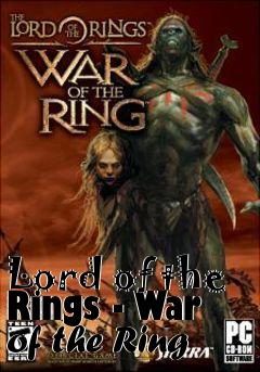 Box art for Lord of the Rings - War of the Ring