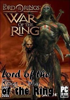 Box art for Lord of the Rings - War of the Ring