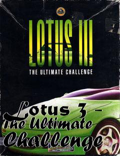 Box art for Lotus 3 - The Ultimate Challenge
