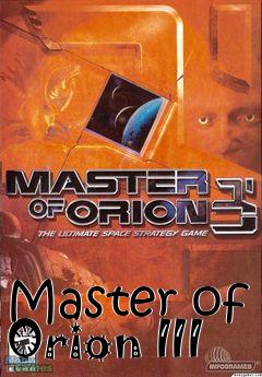 Box art for Master of Orion III