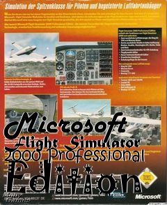 Box art for Microsoft Flight Simulator 2000 Professional Edition