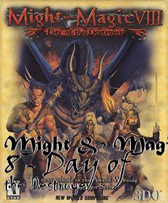 Box art for Might & Magic 8 - Day of the Destroyer
