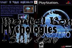 Box art for Mortal Kombat Mythologies - Sub Zero