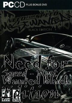 Box art for Need for Speed - Most Wanted Black Edition