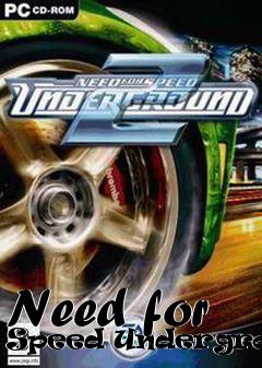 Box art for Need for Speed Underground