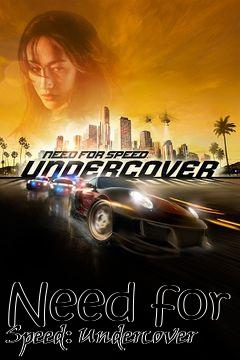 Box art for Need for Speed: Undercover