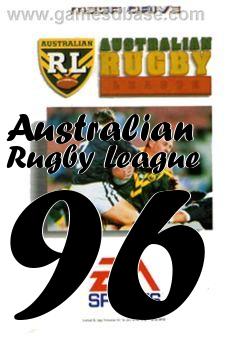 Box art for Australian Rugby League 96