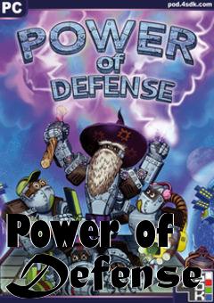 Box art for Power of Defense