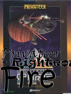 Box art for Privateer - Righteous Fire