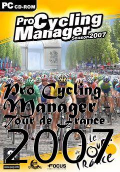 Box art for Pro Cycling Manager - Tour de France 2007