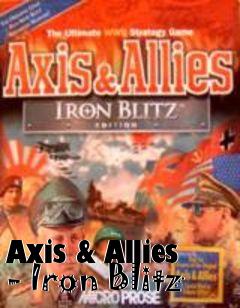 Box art for Axis & Allies - Iron Blitz