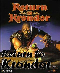 Box art for Return to Krondor