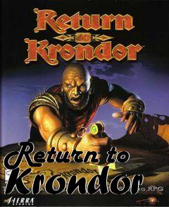 Box art for Return to Krondor