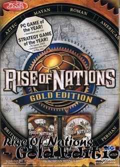 Box art for Rise Of Nations - Gold Edition