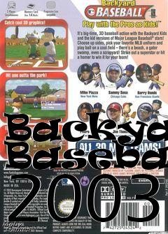 Box art for Backyard Baseball 2003