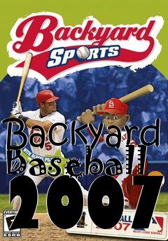 Box art for Backyard Baseball 2007