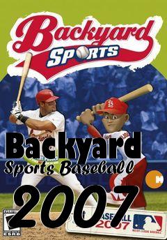 Box art for Backyard Sports Baseball 2007
