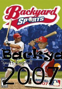 Box art for Backyard Sports Baseball 2007