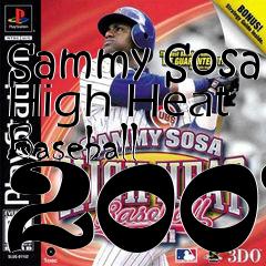 Box art for Sammy Sosa High Heat Baseball 2001