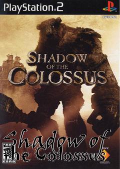 Box art for Shadow of the Colossus